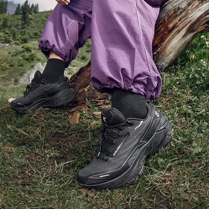 トレイルランニングシューズ メンズ 山岳征服 防水トレッキングシューズ