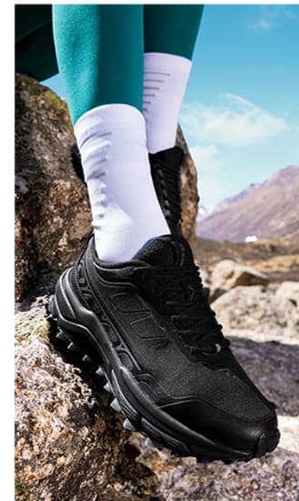 トレイルランニングシューズ レディース 山岳征服 グリップエース